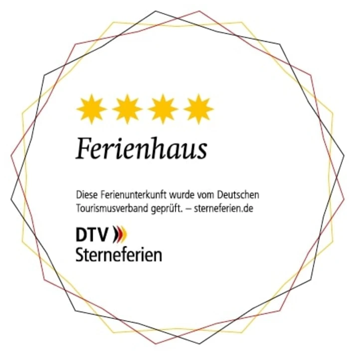 DTV Sterneferien vier Sterne Prüfsiegel für Ferienhaus Bauhof